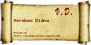 Verebes Diána névjegykártya
