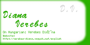 diana verebes business card